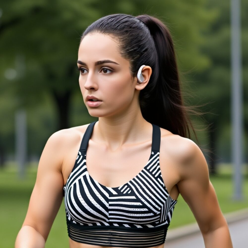 Rose Gold Bluetooth 5.3 Headset – Hi-Fi Stereo, Fast Charge, Waterproof